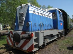 Dieslová lokomotiva 702 v Lužné u Rakovníka