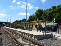 Posázavský Pacifik, železniční stanice Praha-Braník