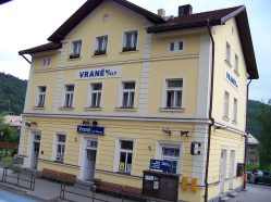 Posázavský Pacifik, nádraží Vrané nad Vltavou