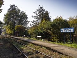 Posázavský Pacifik, Zlenice zastávka