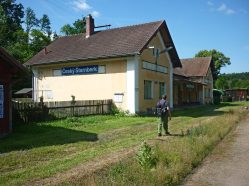 Posázavský Pacifik, Český Šternberk, nádraží