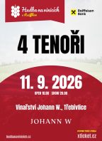Hudba na vinicích: 4 Tenoři – Vinařství JOHANN W