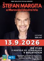 Koncert Štefana Margity s Moravským klavírním triem