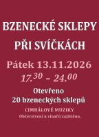 Bzenecké sklepy při svíčkách