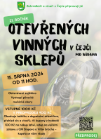 21. otevřené vinné sklepy v Čejči