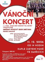 Vánoční koncert pěveckého sboru Smetana Hradec Králové