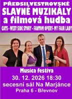 Předsilvestrovské Slavné muzikály a filmová hudba