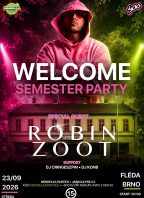 Robin ZOOT live – Welcome semester party x Fléda klub Brno
