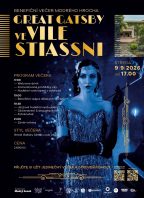 Benefiční večer Modrého hrocha Great Gatsby ve Vile Stiassni