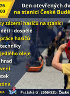 Den otevřených dveří u hasičů na stanici V Českých Budějovicích