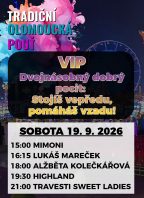 Tradiční olomoucká pouť – VIP vstupenka 19. 9. 2026