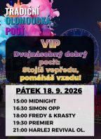 Tradiční olomoucká pouť – VIP vstupenka 18. 9. 2026