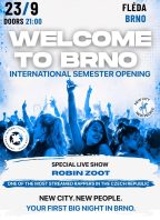 Welcome to Brno Erasmus semester opening x Fléda club Brno